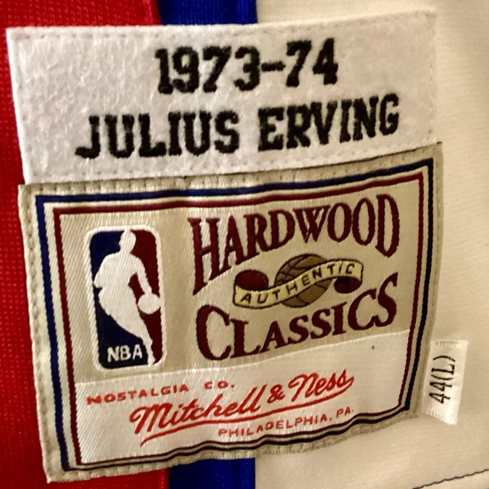 New Jersey Nets Authentic Mitchell & Ness Julius Dr. J Erving Jersey - Picture 4 of 5